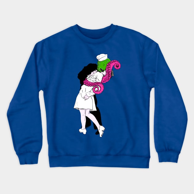 Hook Up At Area 51 Crewneck Sweatshirt by Harley Warren